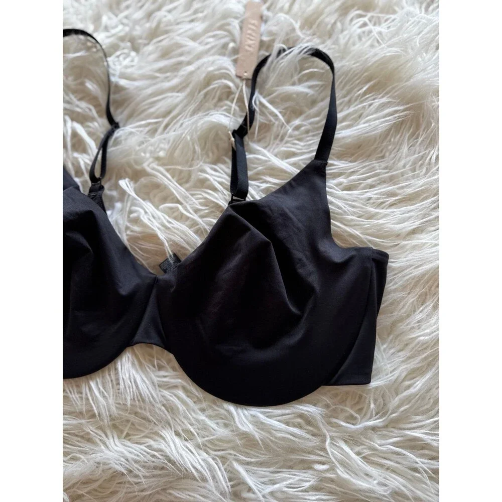 Skims Swim Full Coverage Bikini Top Onyx Size 15